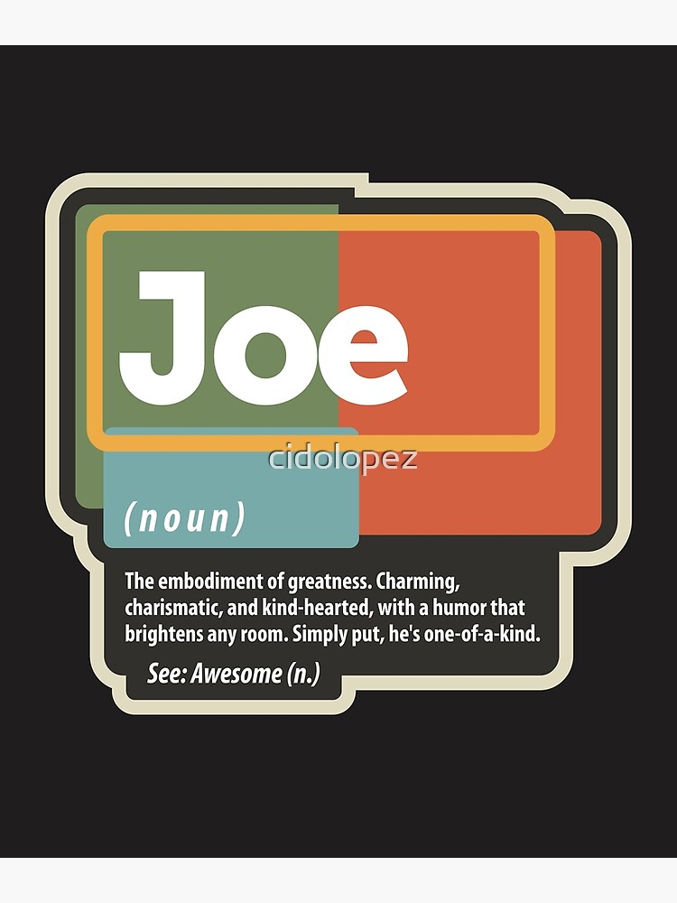 Joe Definition Funny Name Joe