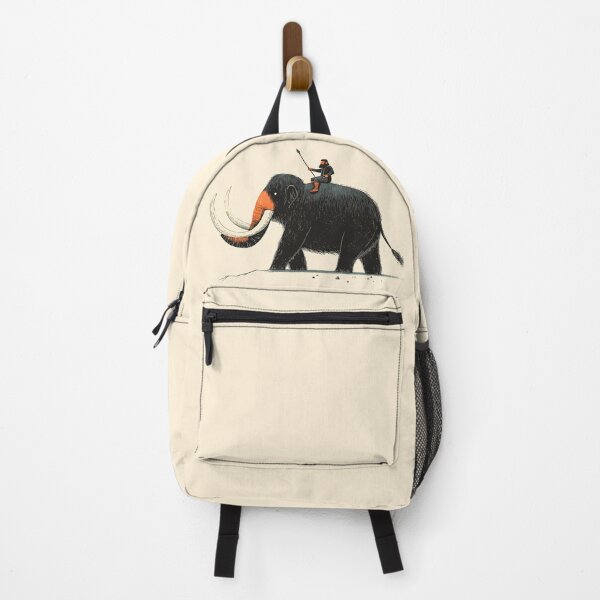 Item preview, Caveman riding a Woolly Mammoth Cartoon designed and sold by blackdogshop.