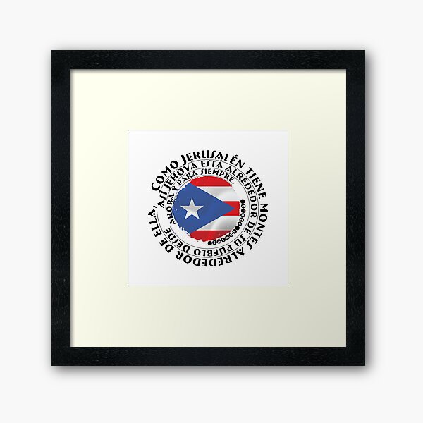 Vista previa del artículo con la obra «Como Jerusalén Puerto Rico», diseñado y vendido por Marina Maid.