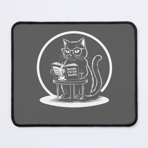 Item preview, Intelligent cat reads secret books designed and sold by ApriNoeScor.