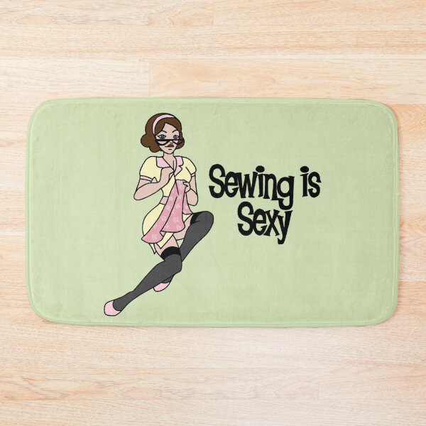Item preview, sewing is sexy hand drawn print  designed and sold by miss madison creates.