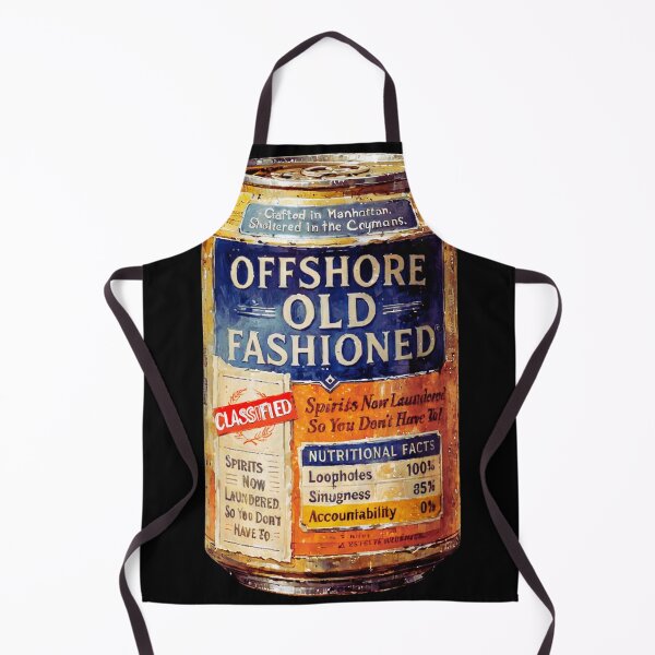 Item preview, Offshore Old Fashioned Sticker Tax Shelter Cocktail Can Design, Satirical Booze Spirits Now Laundered For You, Manhattan Meets Caymans AltLaptopArt designed and sold by eatmorvelopator.