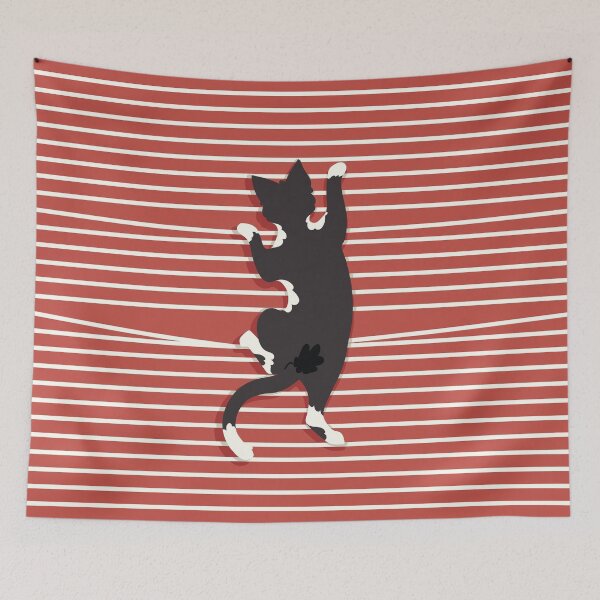 Item preview, Tuxedo Kitty Striped  designed and sold by golovesomeart.