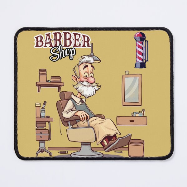 Item preview, Old Man Barber Waiting for the Next Customer designed and sold by Jessielee72.