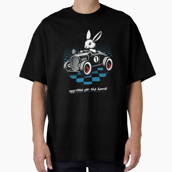 Item preview, egg-cited for the hunt! Hot Rod Bunny Boy Easter Design designed and sold by ngsCreative.