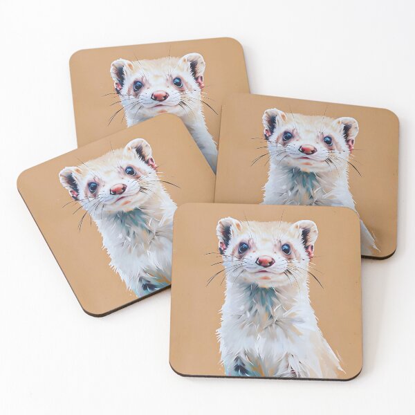 Item preview, Realistic Ferret Portrait – Soft & Elegant Digital Art designed and sold by Dino-Lune.