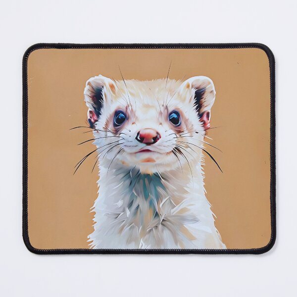 Item preview, Realistic Ferret Portrait – Soft & Elegant Digital Art designed and sold by Dino-Lune.