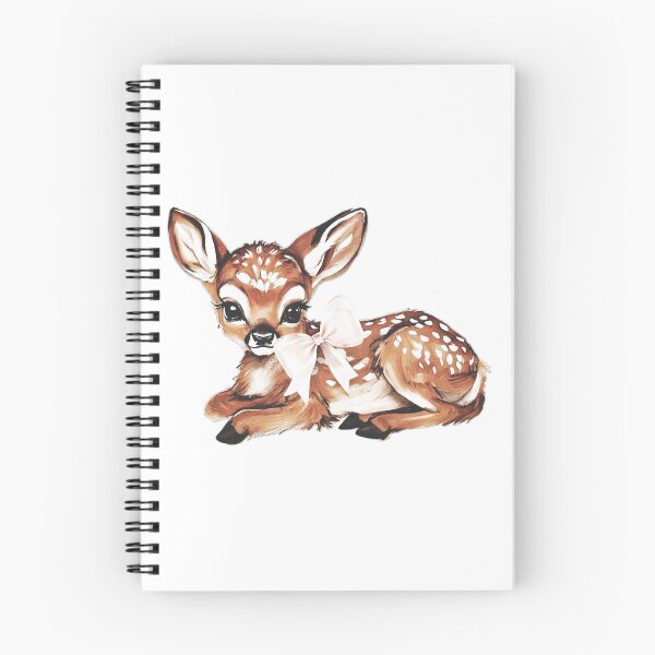 Item preview, Cute Coquette Aesthetic Fawn Wearing Bow for the Girlies Sticker designed and sold by HeavenTarnished.
