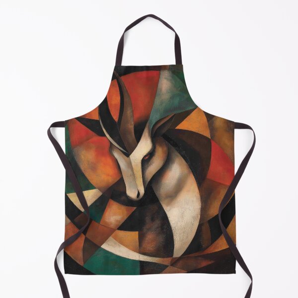 Item preview, A design of an antelope with a swirling geometry and earthy tones. designed and sold by HEMRO.