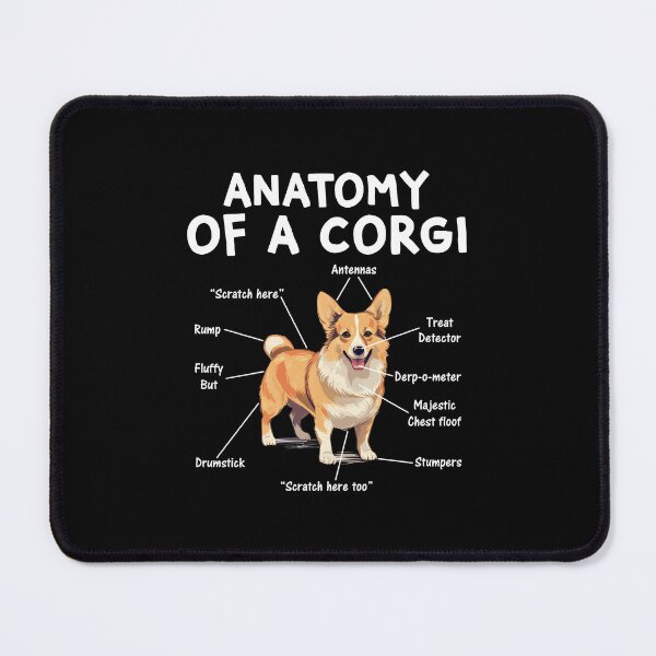 Item preview, Anatomy Of A Corgi Funny Dog Lovers Men Women Boys Girls designed and sold by DexertimaArt.