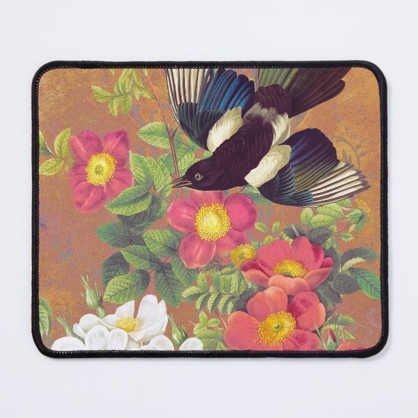 Item preview, Vintage Rose Black Bird designed and sold by jena dellagrottaglia.