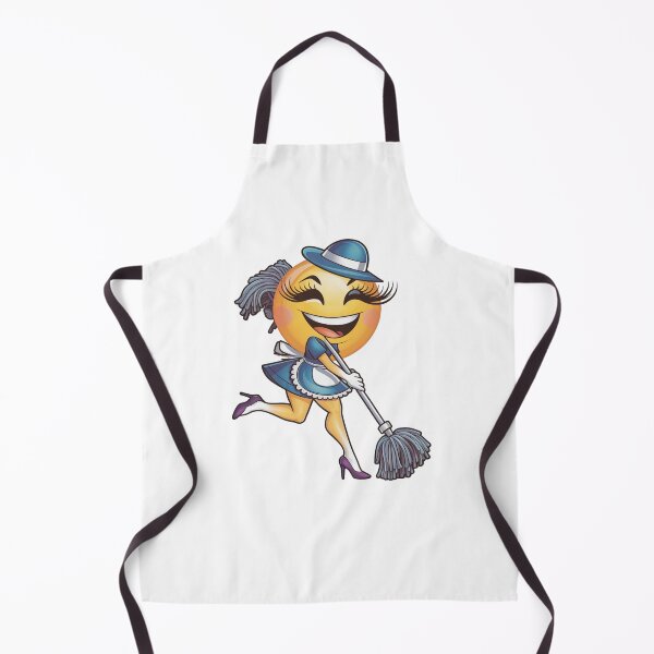 Item preview, Smiling girl with a mop.Cleaning lady,maid.Emoticon. designed and sold by MagelliShop.