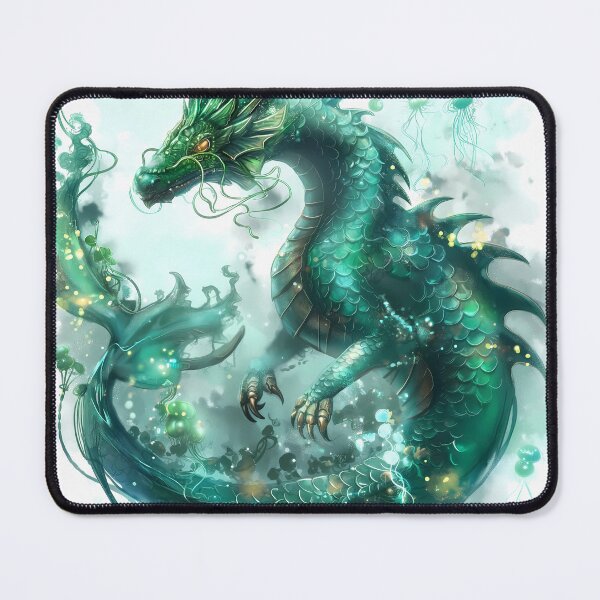 Item preview, Mystical Water Dragon - Fantasy Art designed and sold by MysticCanvasAi.