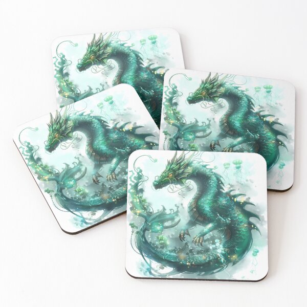 Item preview, Mystical Water Dragon - Fantasy Art designed and sold by MysticCanvasAi.