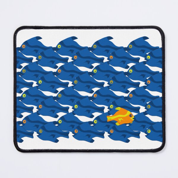 Item preview, Swim Against the Current - Blue Fish Swim Left - Orange Swims Right designed and sold by Tortoise Productions.