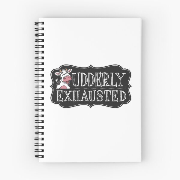 Item preview, Udderly Exhausted Cow Chalkboard designed and sold by Lori Winslow Designs.