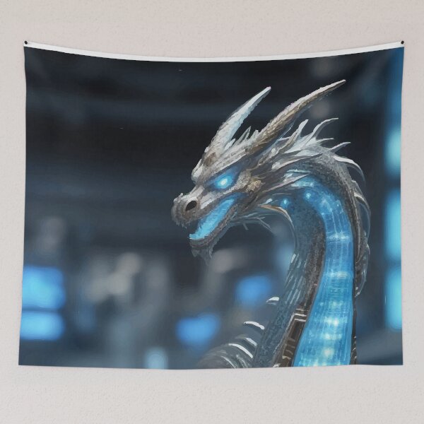 Item preview, Neon Guardian: The Digital Dragon designed and sold by AbstractAnom.