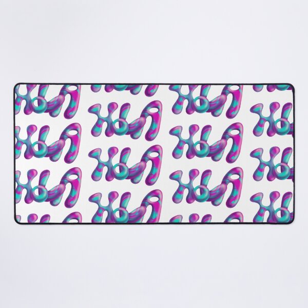 Item preview, Hello Psychedelic in turquoise and pink in 3D designed and sold by CecyLL.