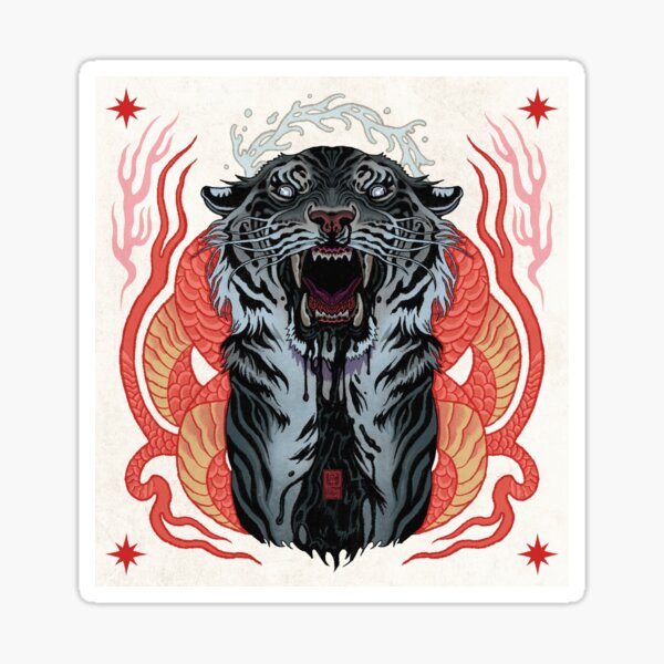 Item preview, Tiger and Snakes designed and sold by putrid-hound1.