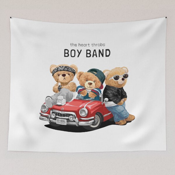 Item preview, Cute bear Teddy- Streetwear designed and sold by Krasnovaovaova.