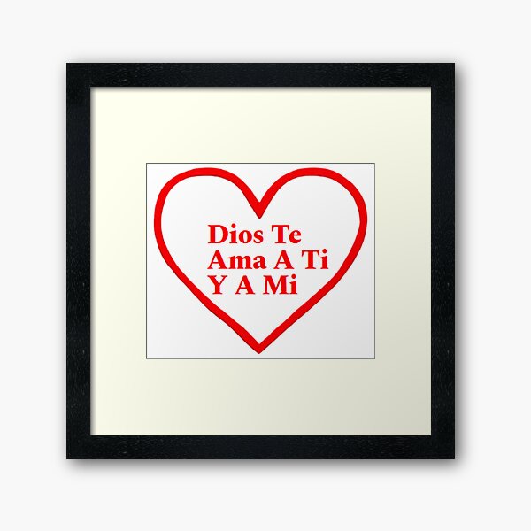 Vista previa del artículo con la obra «Dios te ama a ti y a mí», diseñado y vendido por HAVVDEMS-shop.