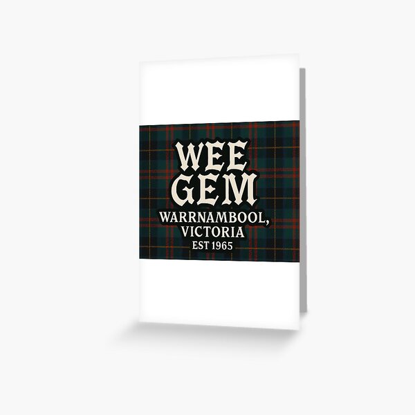 Item preview, ALT Green Tartan Wee Gem Warrnambool  designed and sold by WeeGemMerch.