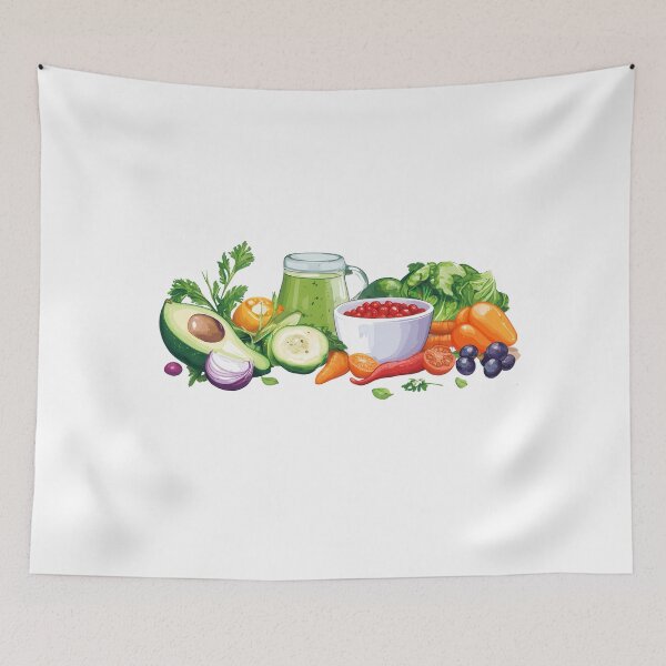 Item preview, Healthy Green Smoothie & Superfoods – Vegan Art for Wellness Lovers designed and sold by AchaRat.