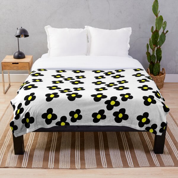 Item preview, Flores felices negras designed and sold by OffbeatMoon.