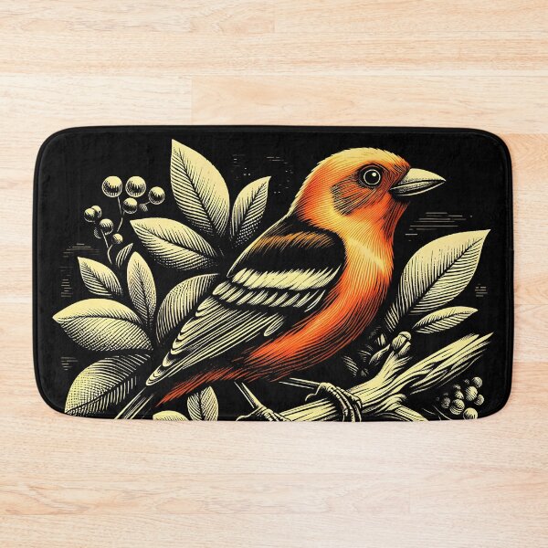 Item preview, Flame-colored Tanager designed and sold by theAVIARY7.