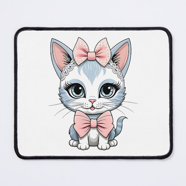 Item preview, Cute Vintage Kitten Wearing A Coquette Bow designed and sold by Got2BSnazzy.
