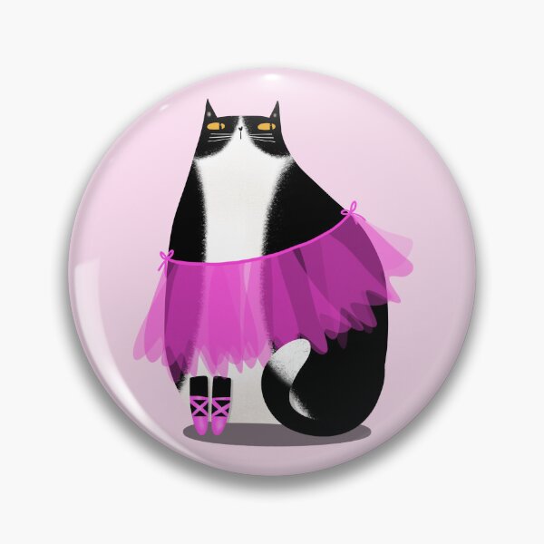 Item preview, Cute Tuxedo Cat Pink Ballerina designed and sold by poket.piktures.