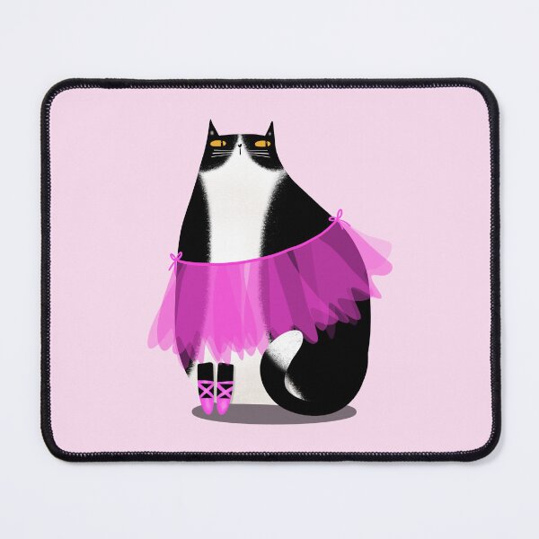 Item preview, Cute Tuxedo Cat Pink Ballerina designed and sold by poket.piktures.