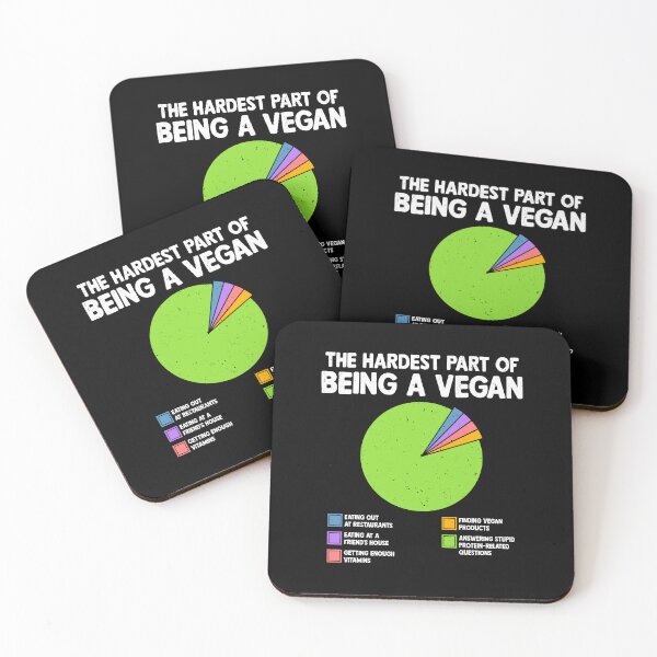 Item preview, The Hardest Part Of Being Vegan Funny Vegetarian Veganism designed and sold by DexertimaArt.