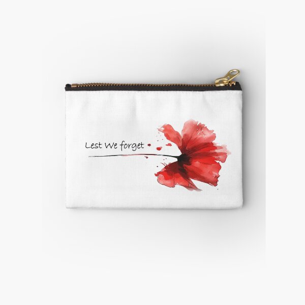 Item preview, Red Poppy Lest We Forget designed and sold by SHOESLI.