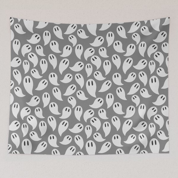 Item preview, Ghosts on Grey Pattern designed and sold by Jellibeanz.
