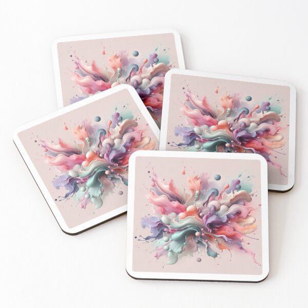 Item preview, AI-Designed Abstract Fluid Motif – Soft Pink Feminine Artwork for Clothing, Accessories & Modern Fashion designed and sold by knalpot-design.