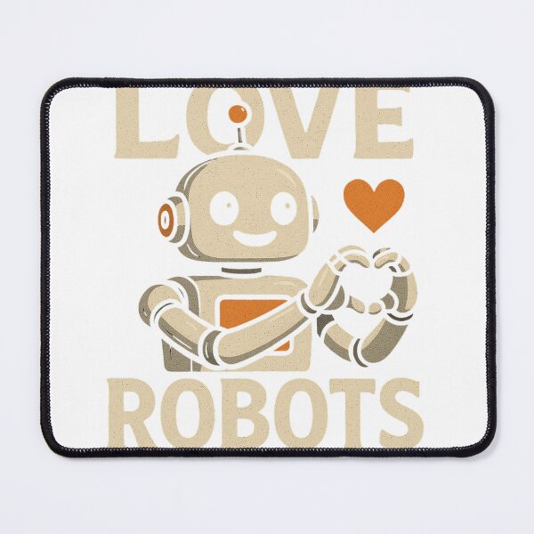 Item preview, I Love Robot – Futuristic AI Digital Art Tee designed and sold by StylelnkTU.
