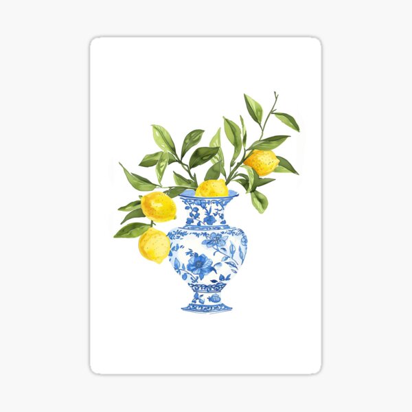 Artikel-Vorschau von Italienische Zitrone im Chinoiserie-Ingwerglas, designt und verkauft von Nova~Prints.