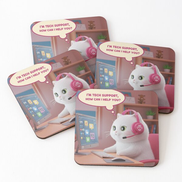Item preview, Tech Support Cat  designed and sold by Aisha  Hamza.