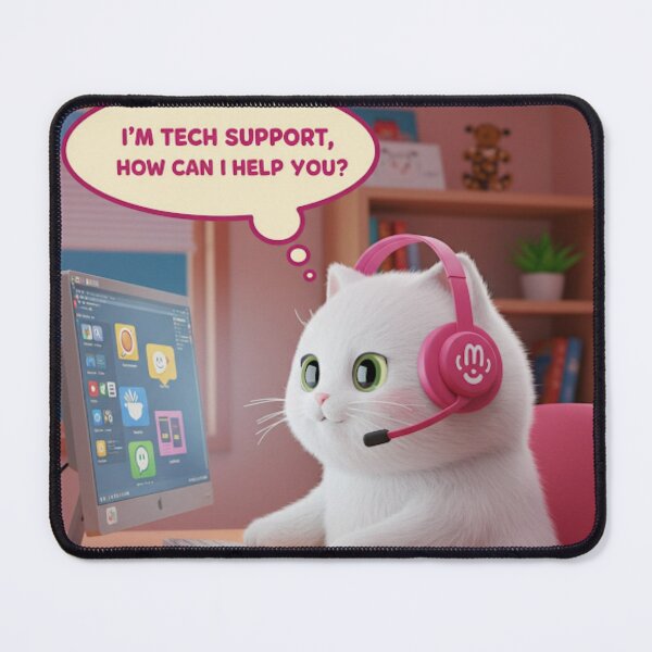 Item preview, Tech Support Cat  designed and sold by Aisha  Hamza.