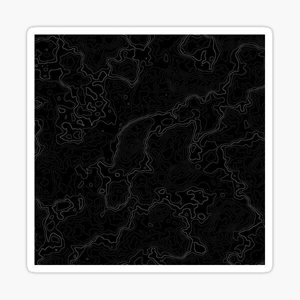 Item preview, White Line Topographic Map on Black - Minimalist Wall Art, Phone Cases, Notebooks & Home Decor | Vintage Cartography designed and sold by marziki.art.