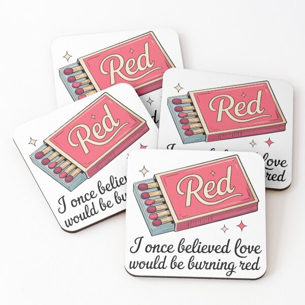 Item preview, Burning Red Love – Matchbox Lyric Art Design designed and sold by PatriciART Studio.