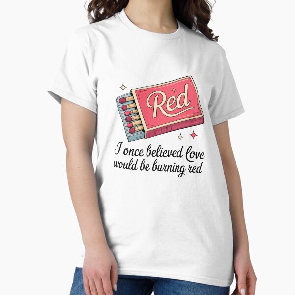 Artikel-Vorschau von Burning Red Love – Matchbox Songtext-Design, designt und verkauft von PatriciART Studio.