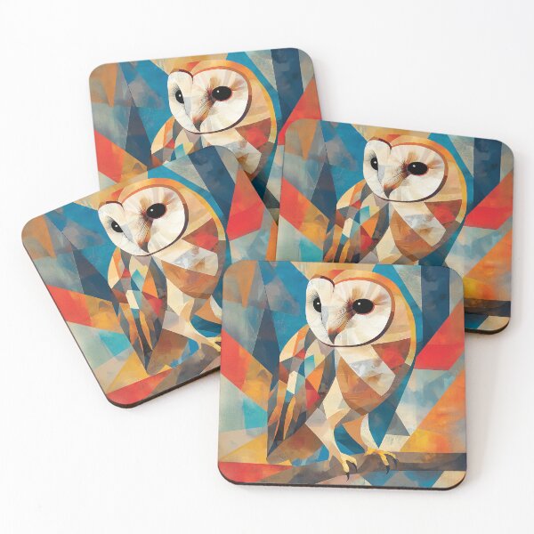 Item preview,  A colorful striking design of a barn ow. designed and sold by HEMRO.