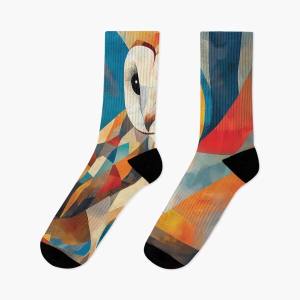 Item preview,  A colorful striking design of a barn ow. designed and sold by HEMRO.