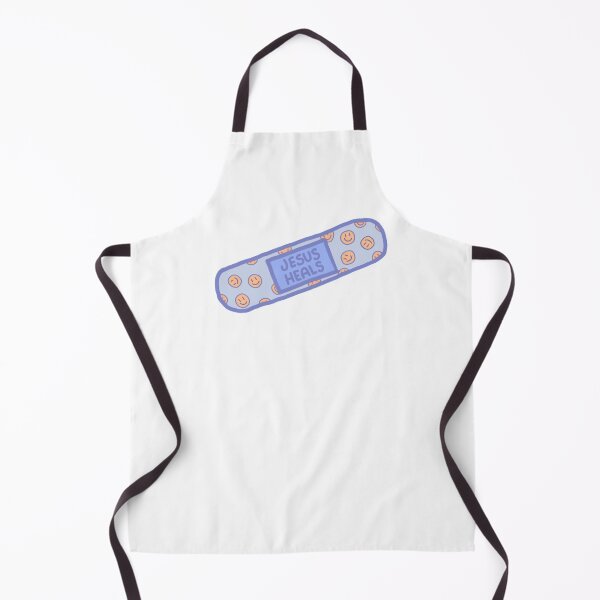 Item preview, Blue Jesus heals plaster smiley face Christian sticker designed and sold by SophieStickers0.
