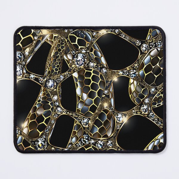 Item preview, Black and Gold Snake Glam designed and sold by Eclectic Monkey.