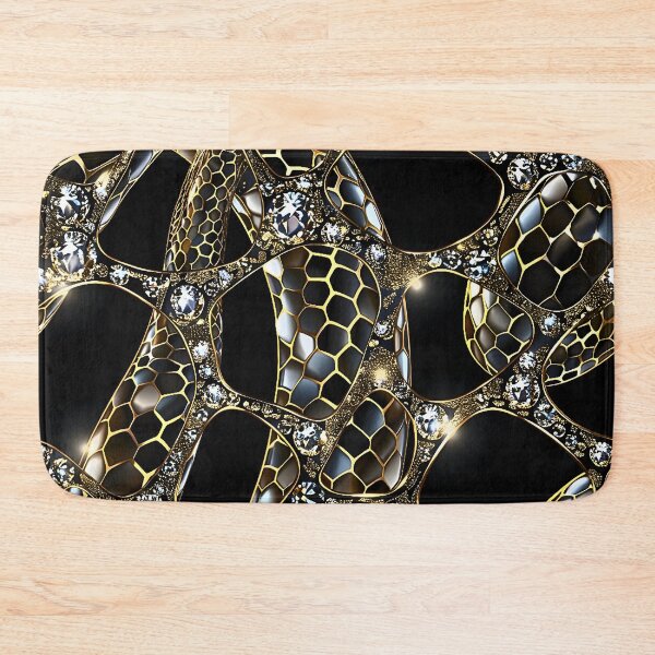 Item preview, Black and Gold Snake Glam designed and sold by Eclectic Monkey.