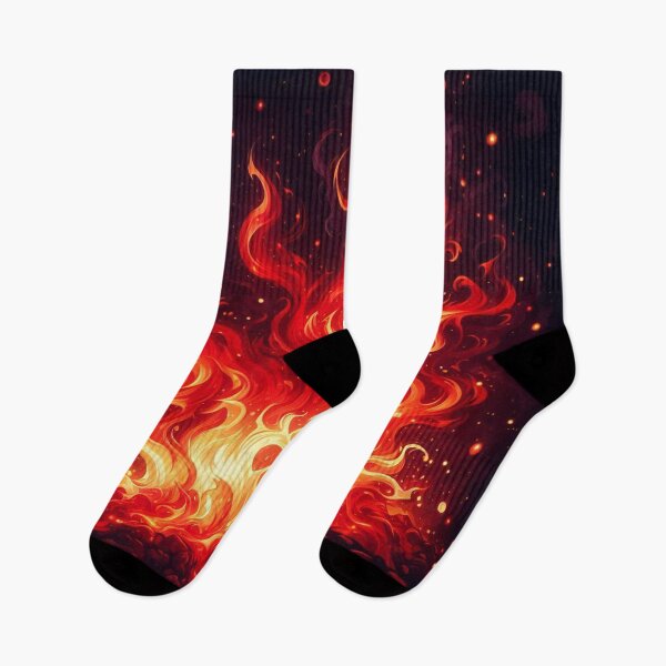 Item preview, AI-Designed Abstract Red Fire Motif – Bold & Fiery Artwork for Clothing, Accessories & Modern Fashion designed and sold by knalpot-design.