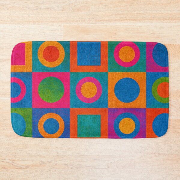 Item preview, Bold colors, geometric, abstract, squares & circles designed and sold by karinasalwaszka.